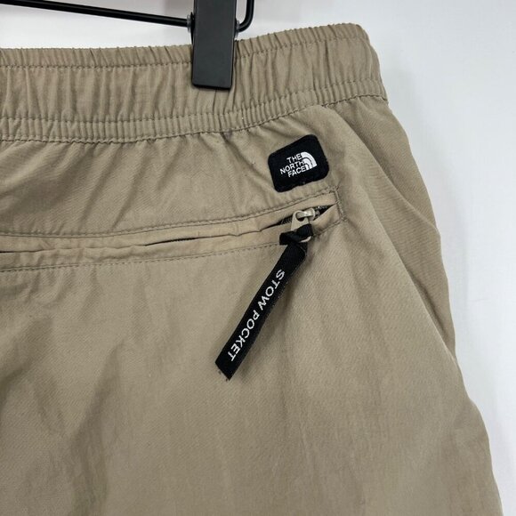 The North Face men's shorts stretch waist mens size XL shorts tan Brown Nylon - Picture 7 of 11